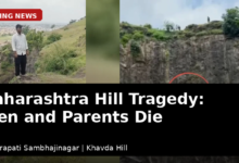 Rescue operation after a teenager and his parents died in a hilltop tragedy in Chhatrapati Sambhajinagar, Maharashtra