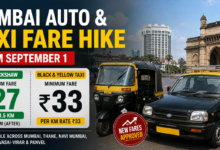 Mumbai autorickshaw and black-yellow taxi with revised fares coming into effect from September 1, 2026